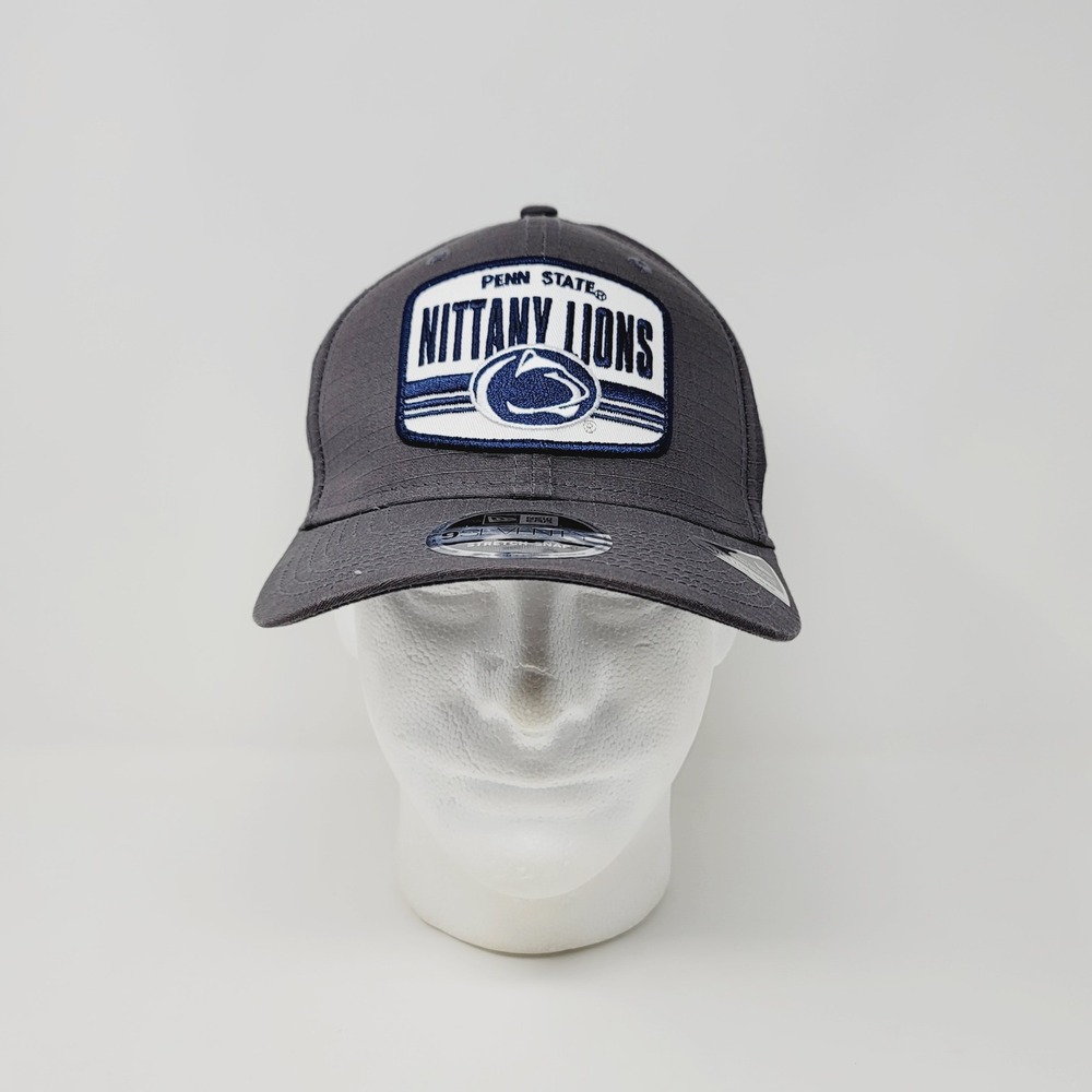 New Era 9SEVENTY Penn State Nittany Lions Hat Mens OSFM Gray Ripstop Snapback